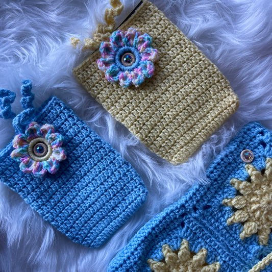 SUN KISSED BOOK SLEEVE, HANDMADE *SALE*