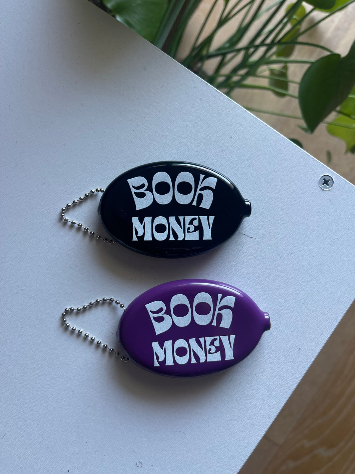 BOOK MONEY COIN PURSE | PLUM