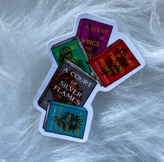 ACOTAR BOOK STACK STICKER