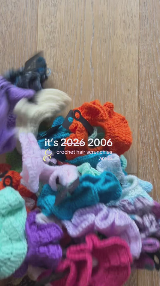 CROCHET HAIR SCRUNCHIES