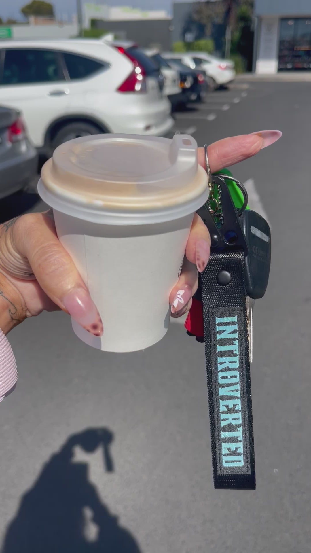 BLUE INTROVERTED KEYCHAIN LANYARD – FOR THE INTROVERTS